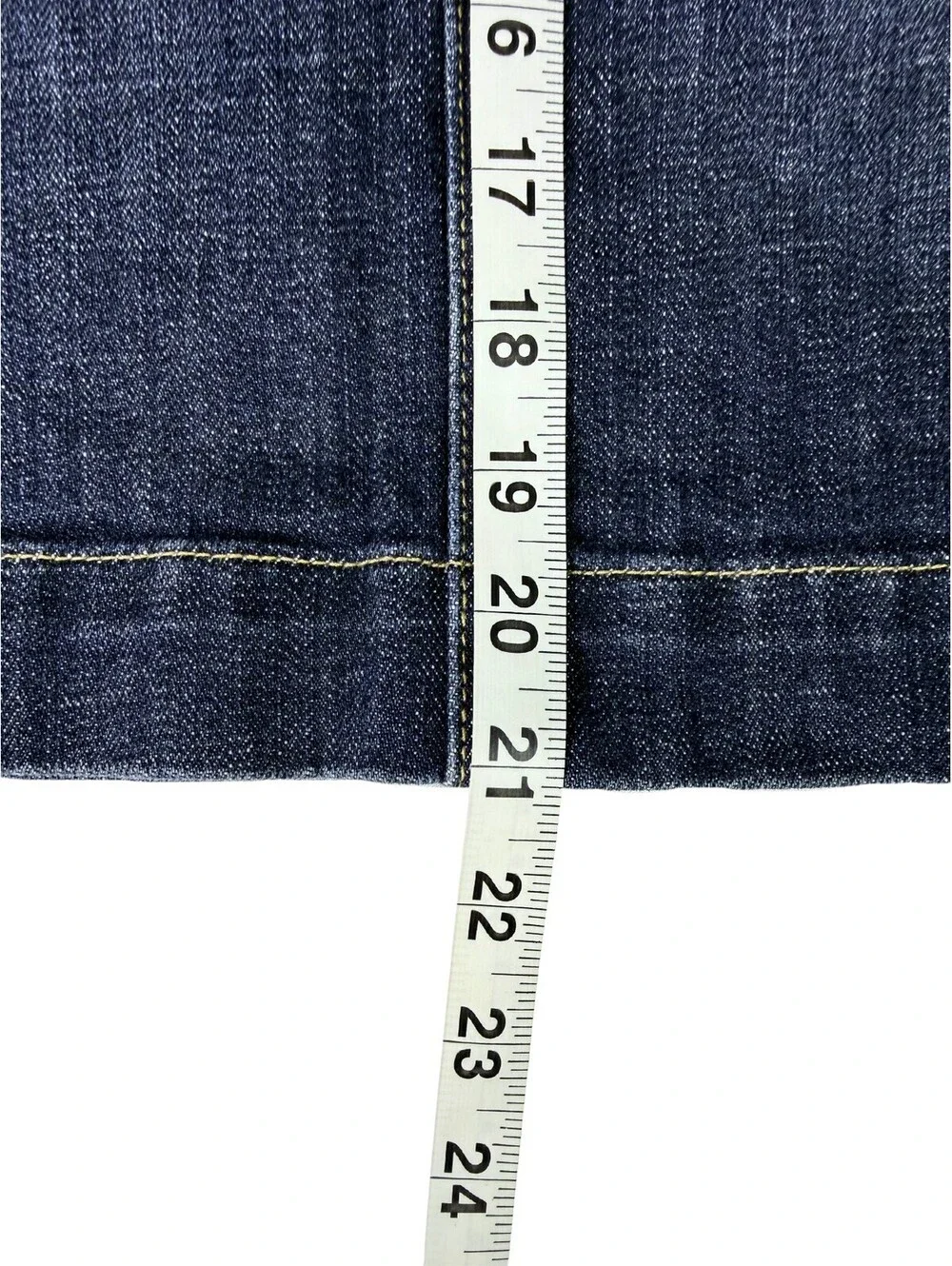 Vintage J.Crew Dark Wash Denim Midi Skirt Size 29